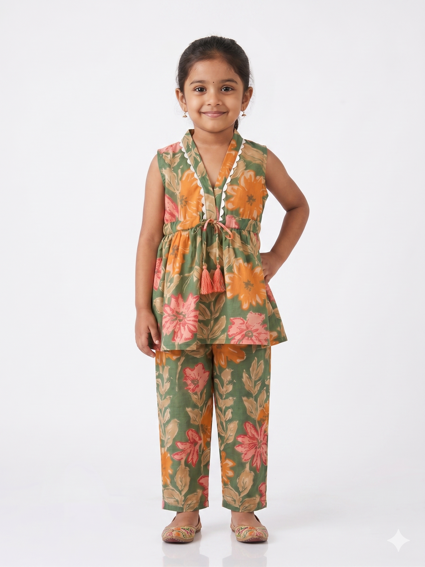 Sage Marigold Cotton Co-ord Set