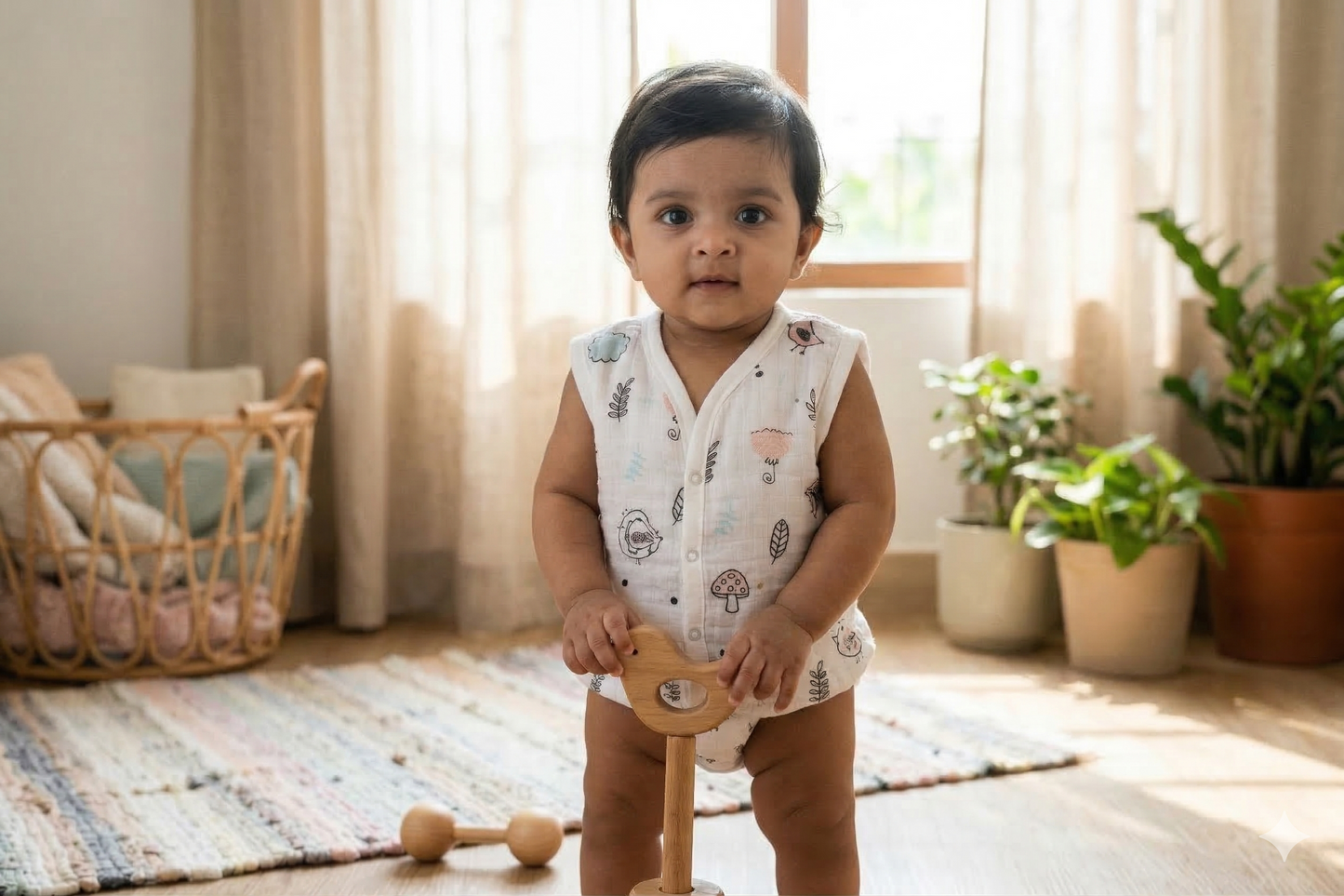 Songbird & Blooms Organic Muslin Jabla