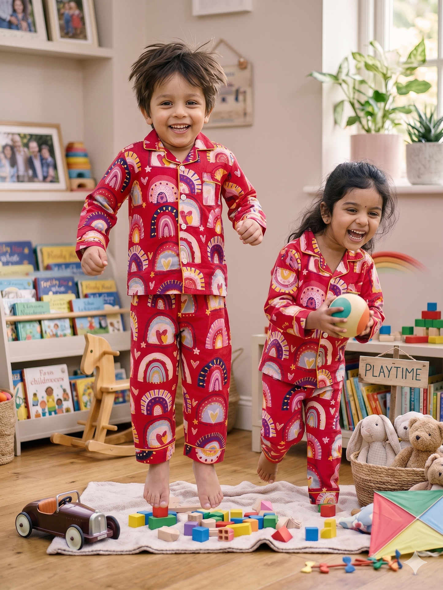 The Rainbow Dreams Cotton Pajama Set