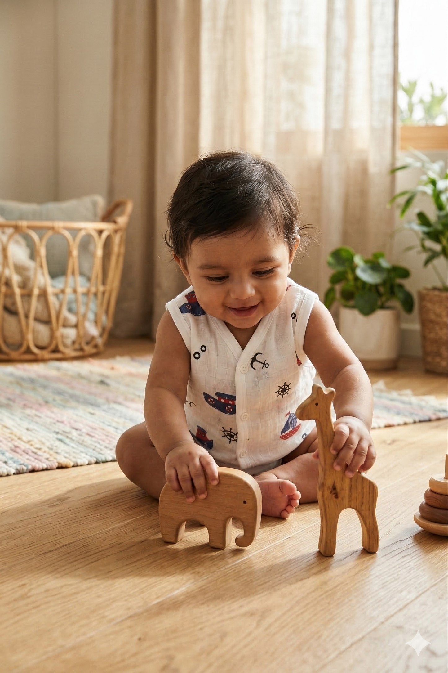 Little Captain Cotton Muslin Jabla