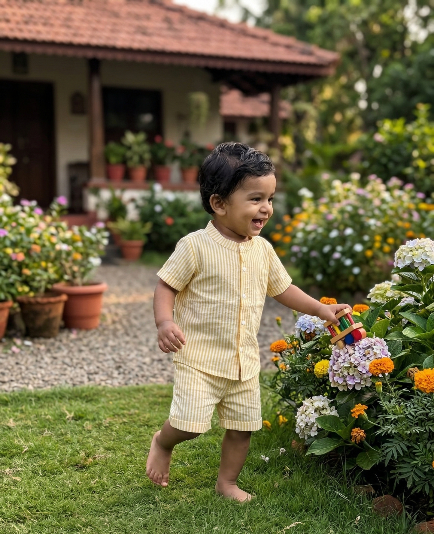 Sunshine Stripe Seersucker Set