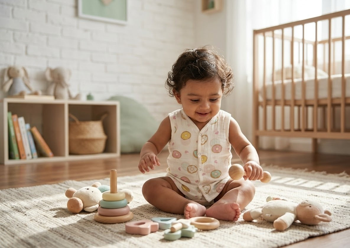 Sweet Donut Muslin Sleeveless Jabla