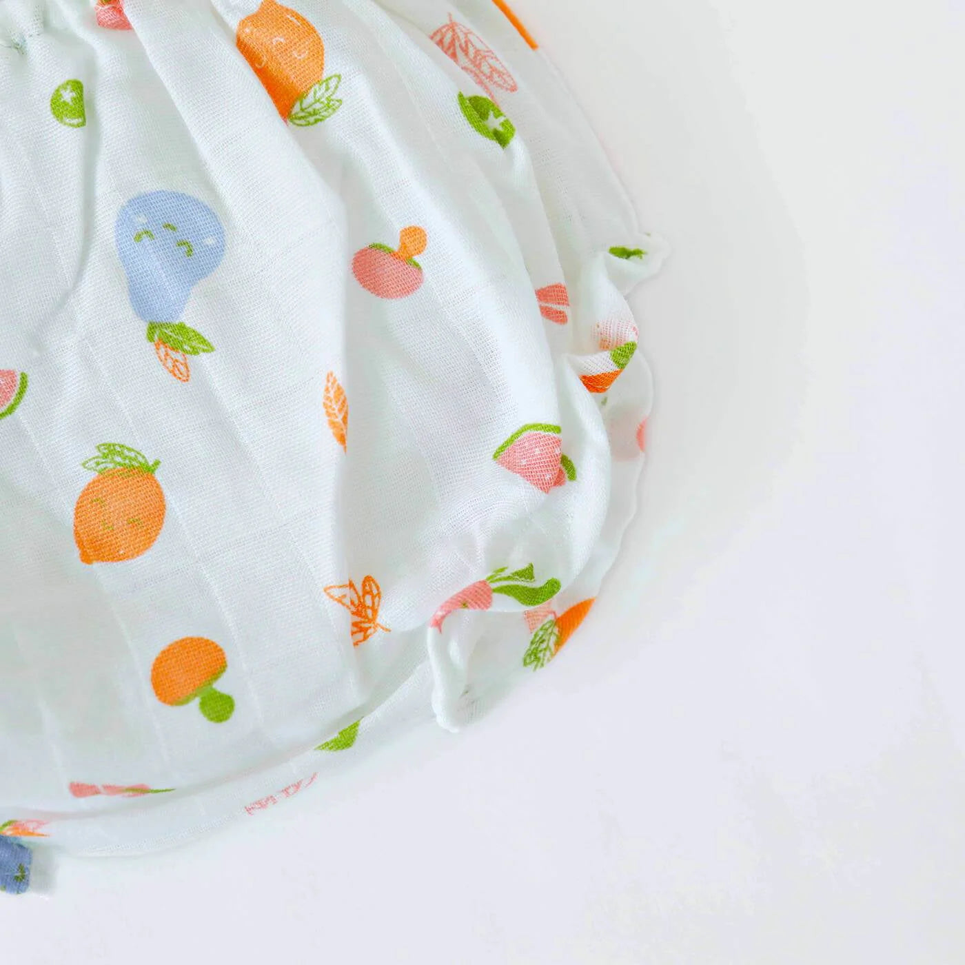 Magic Doodles - Half Sleeve Puff Muslin Cotton Frock with Bow (0m to 5 years) NEW