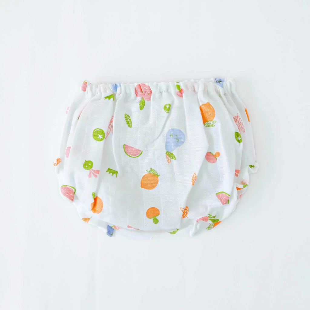 Magic Doodles - Half Sleeve Puff Muslin Cotton Frock with Bow (0m to 5 years) NEW