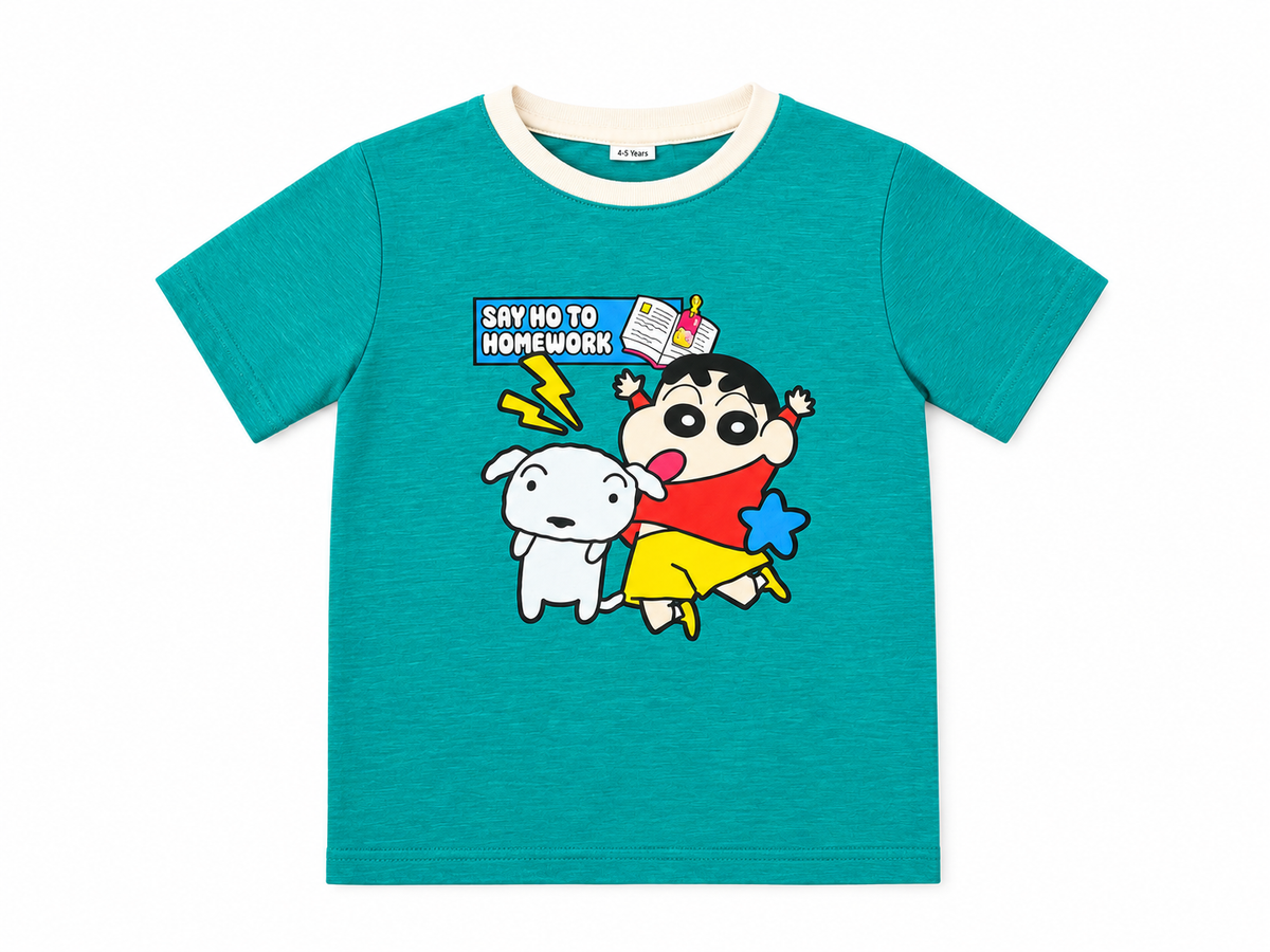 Say No to Homework Graphic Cotton T-Shirt