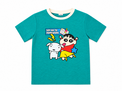 Say No to Homework Graphic Cotton T-Shirt