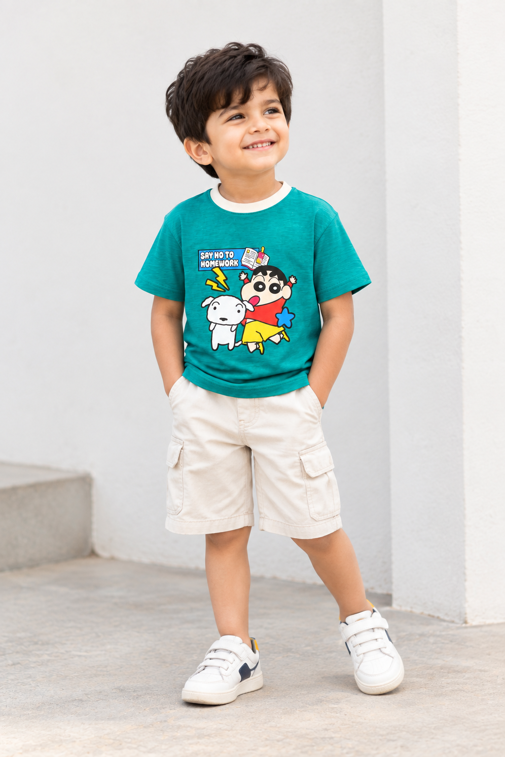 Say No to Homework Graphic Cotton T-Shirt