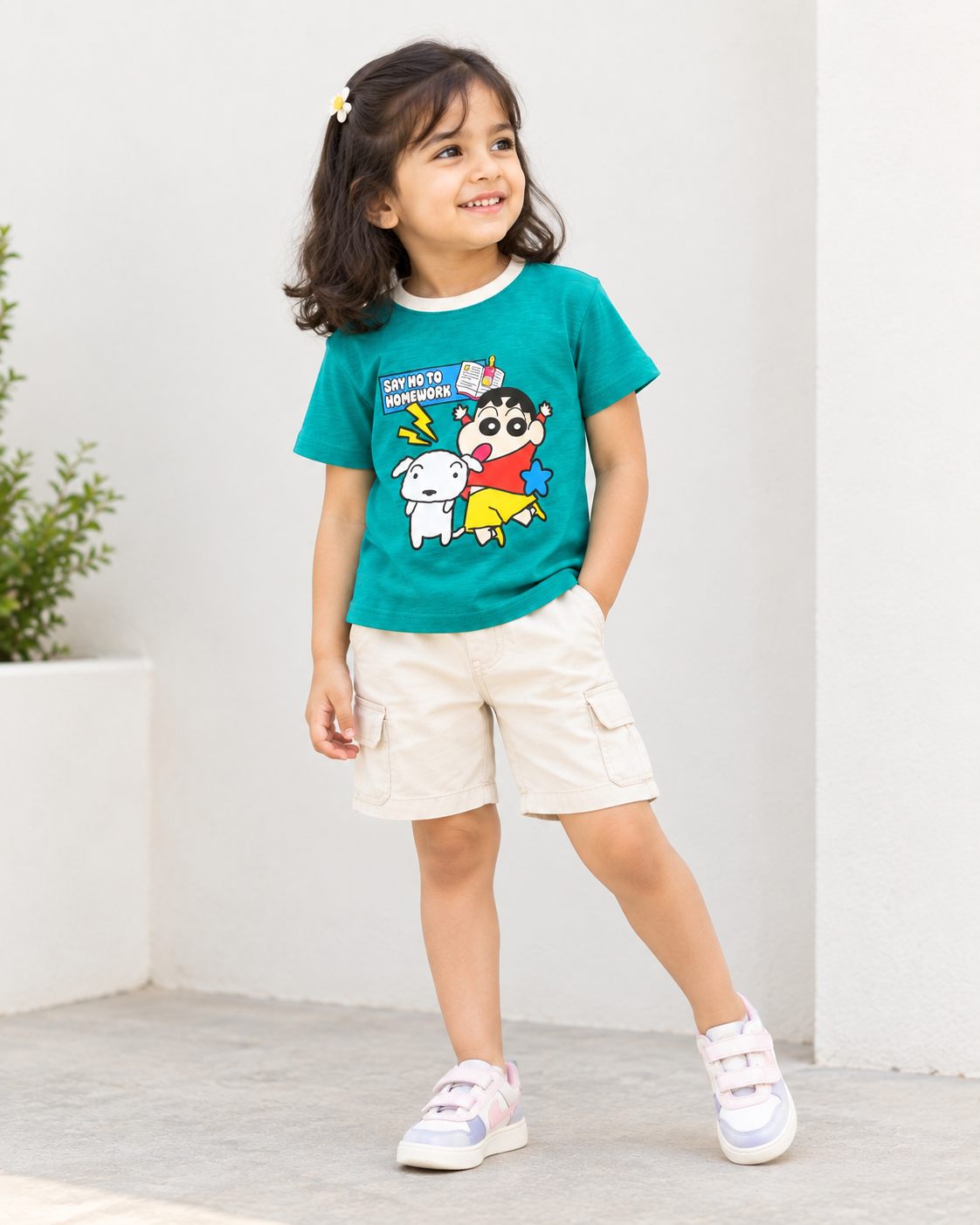 Say No to Homework Graphic Cotton T-Shirt