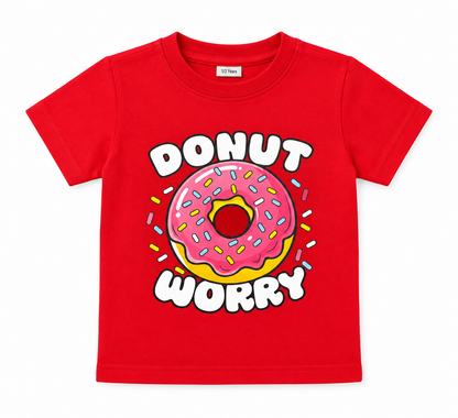 Donut Worry Graphic Cotton T-Shirt