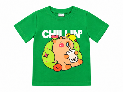Chillin' Capybara Graphic Cotton T-Shirt