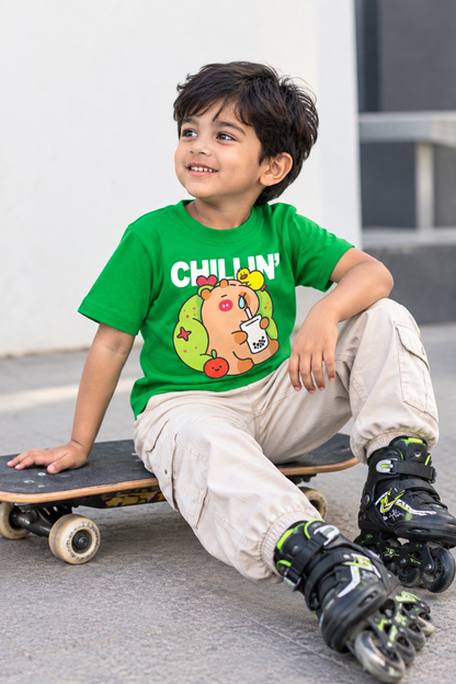 Chillin' Capybara Graphic Cotton T-Shirt