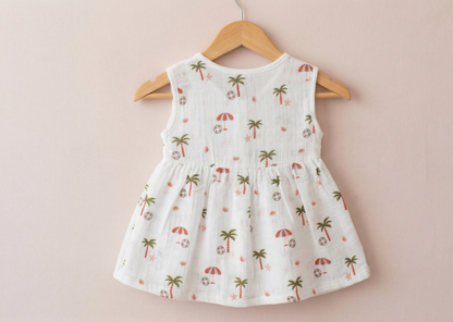 Island Breeze Muslin Sleeveless Dress