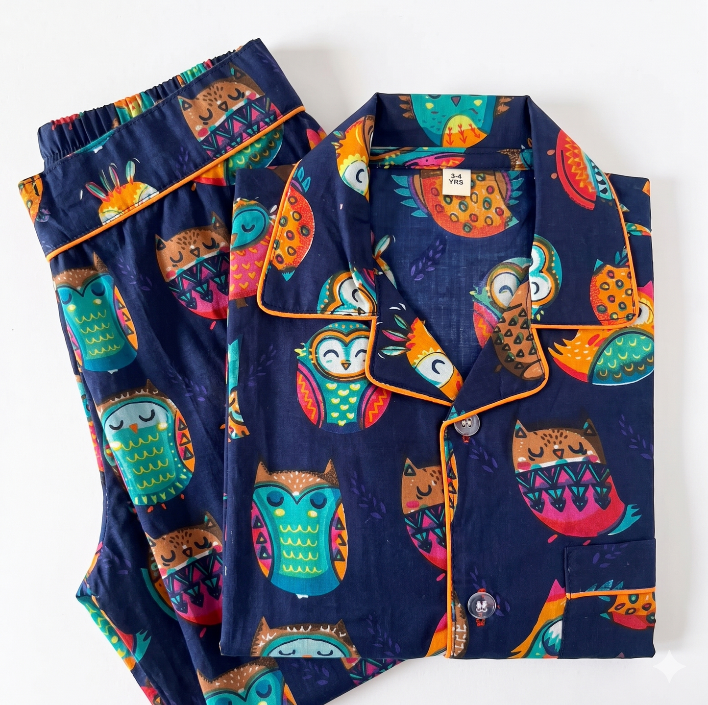 Night Owl Cotton Short Sleeve Pajama Set
