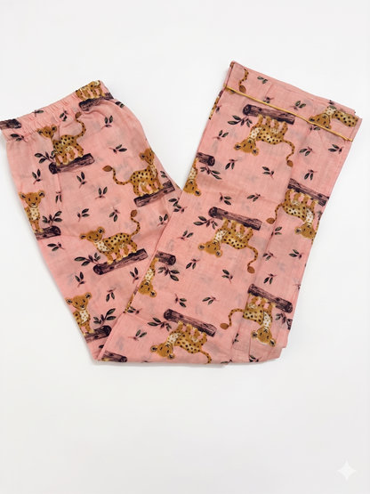 Cheetah Cubs Cotton Pajama Set