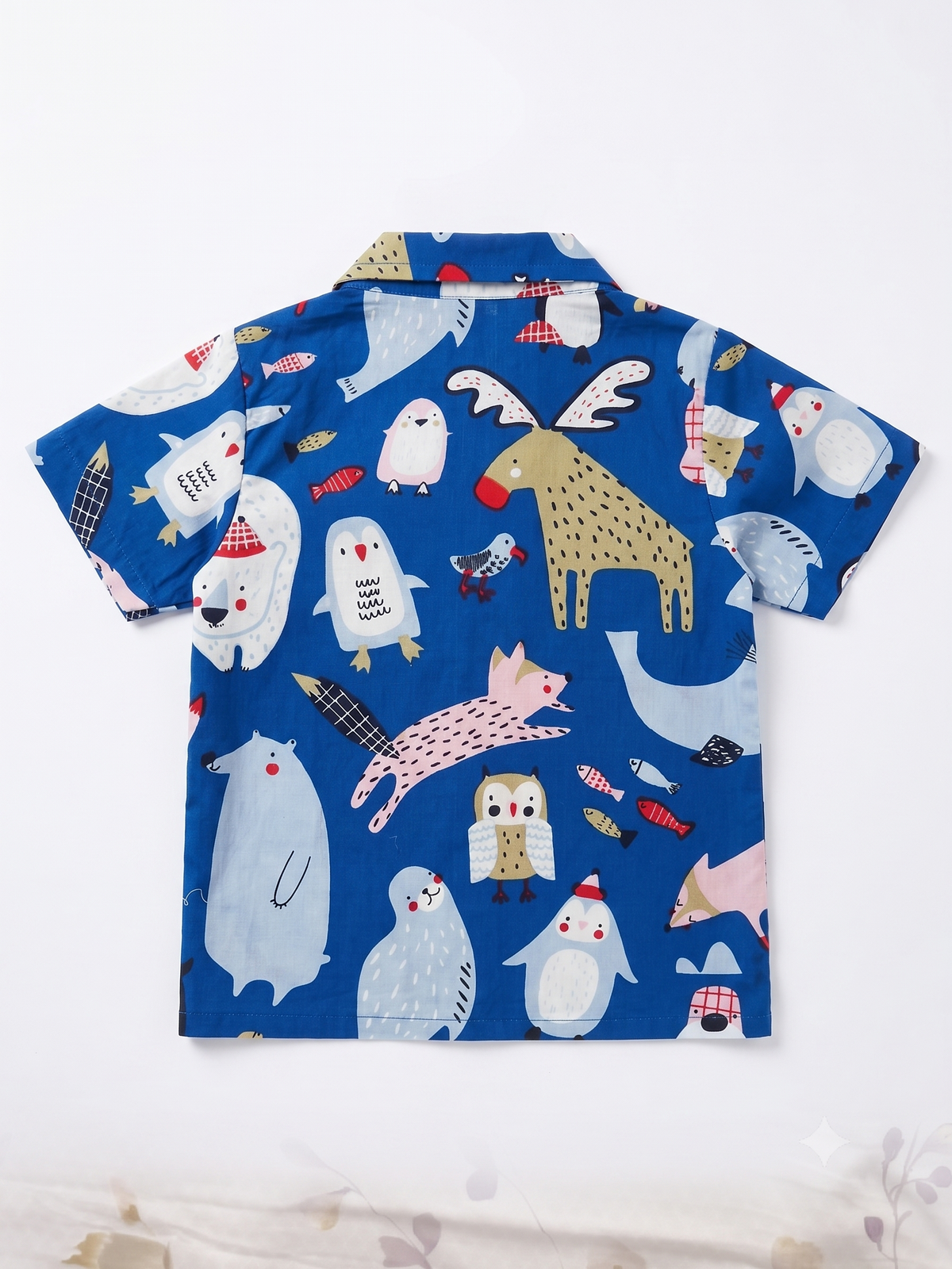 Whimsical Arctic Friends Cotton Shirt