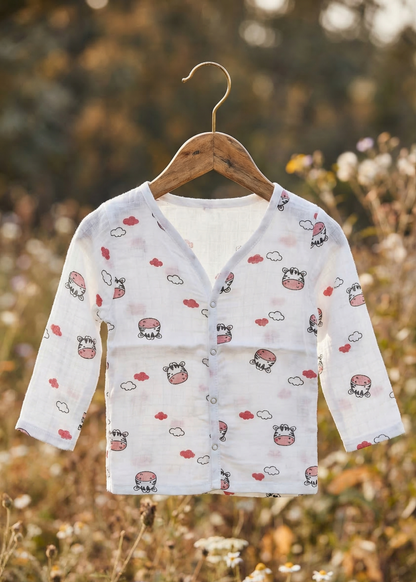 Happy Hippo Clouds Organic Muslin Cord Set