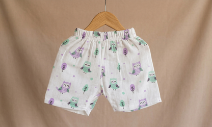 Night Owl Muslin Sun Suit Set