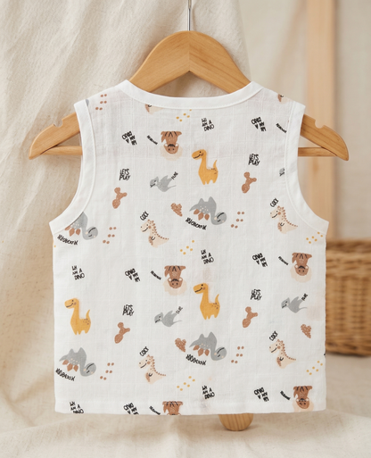 Dino Days Muslin Jabla