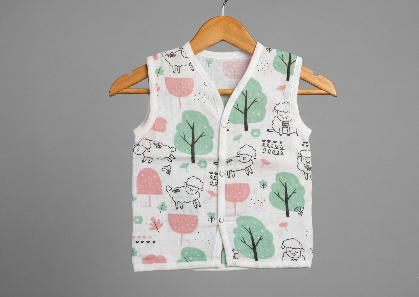 Meadow Lamb Muslin Sun Suit Set