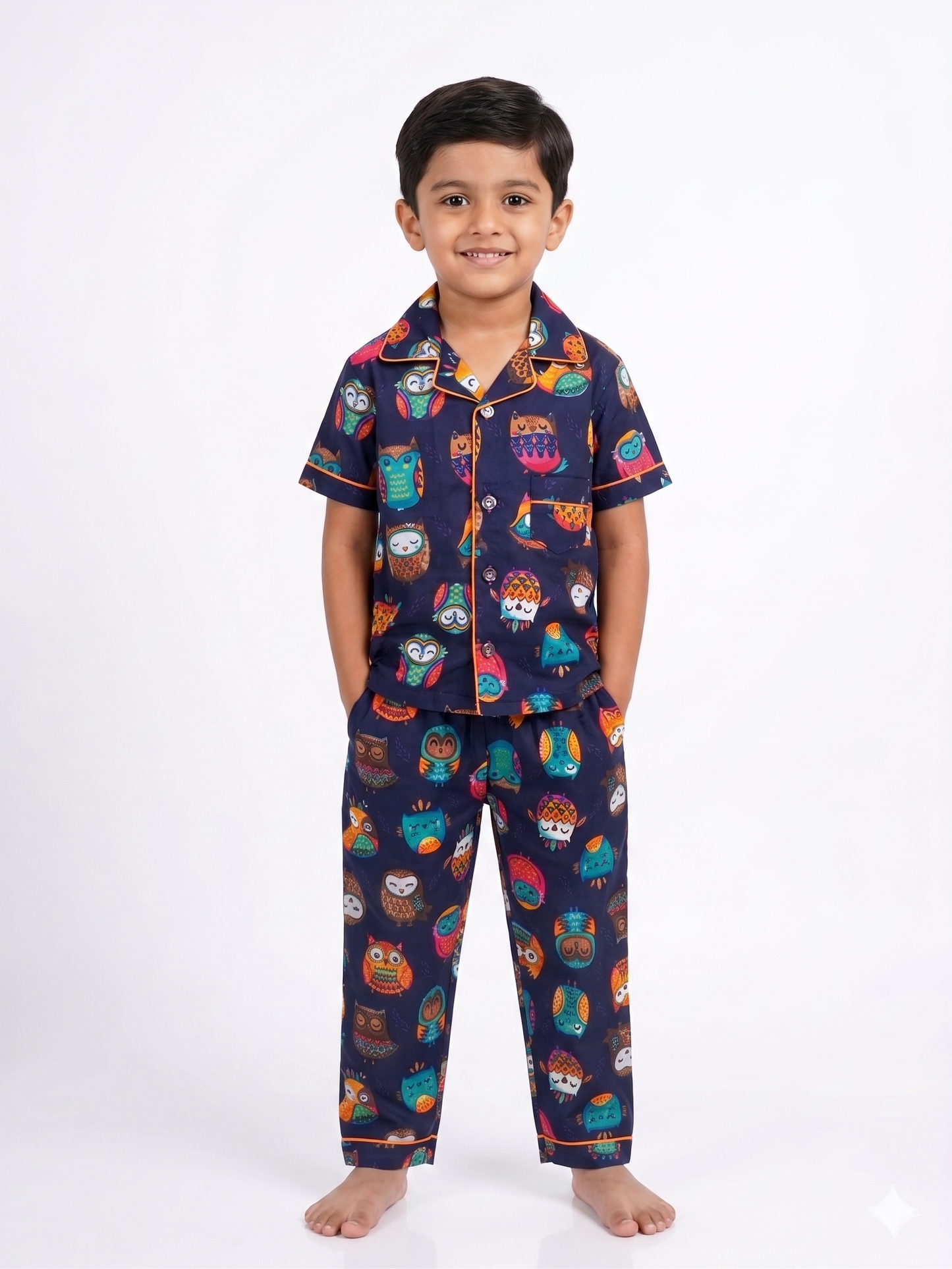Night Owl Cotton Short Sleeve Pajama Set