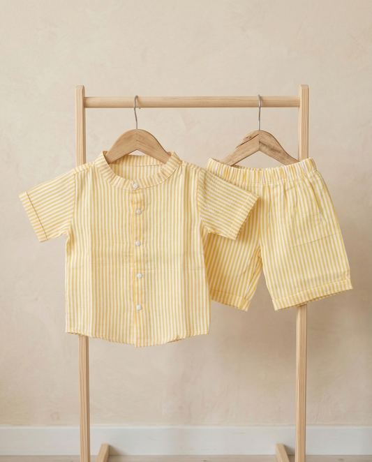Sunshine Stripe Seersucker Set