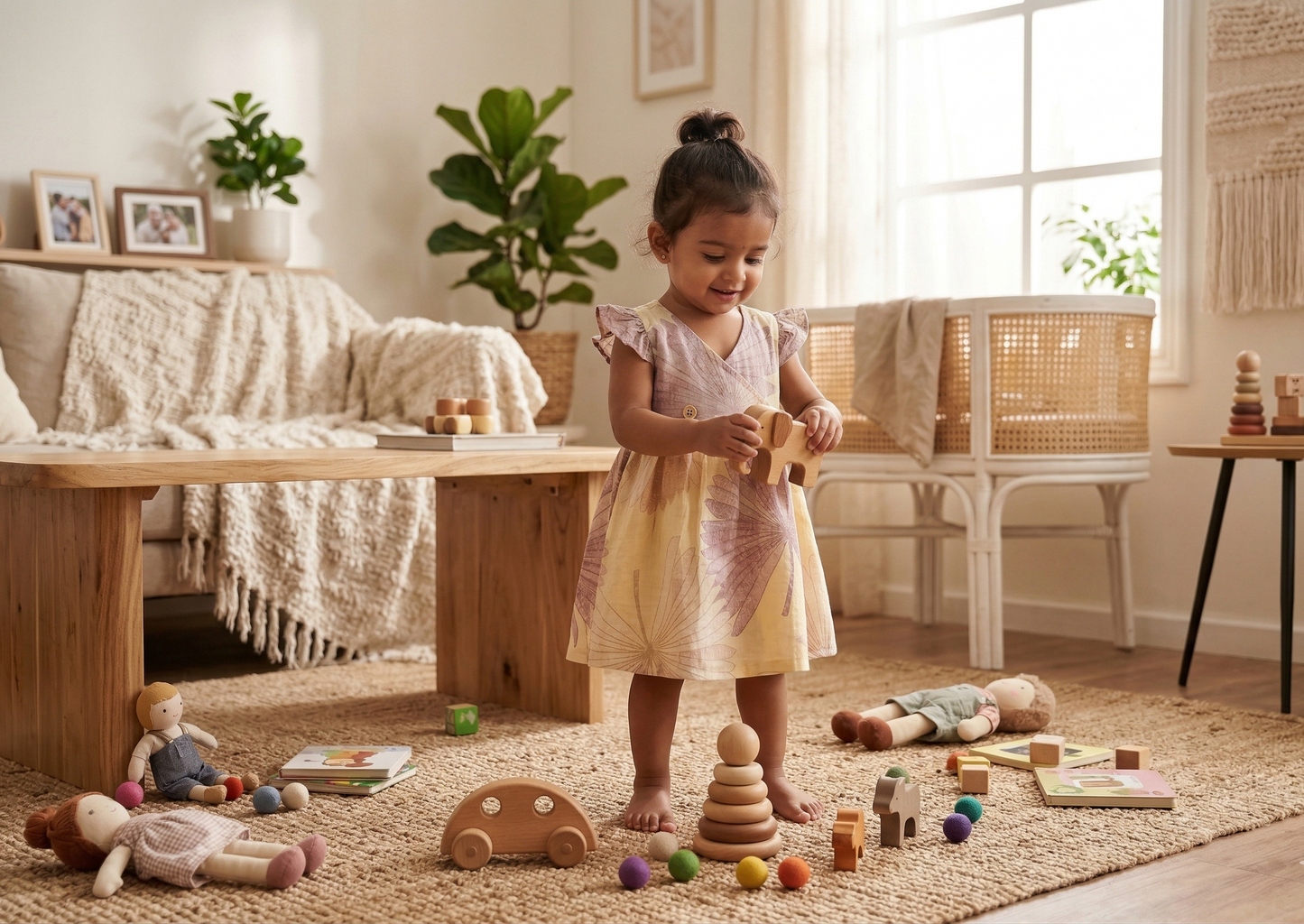 Desert Palm Flutter Dress