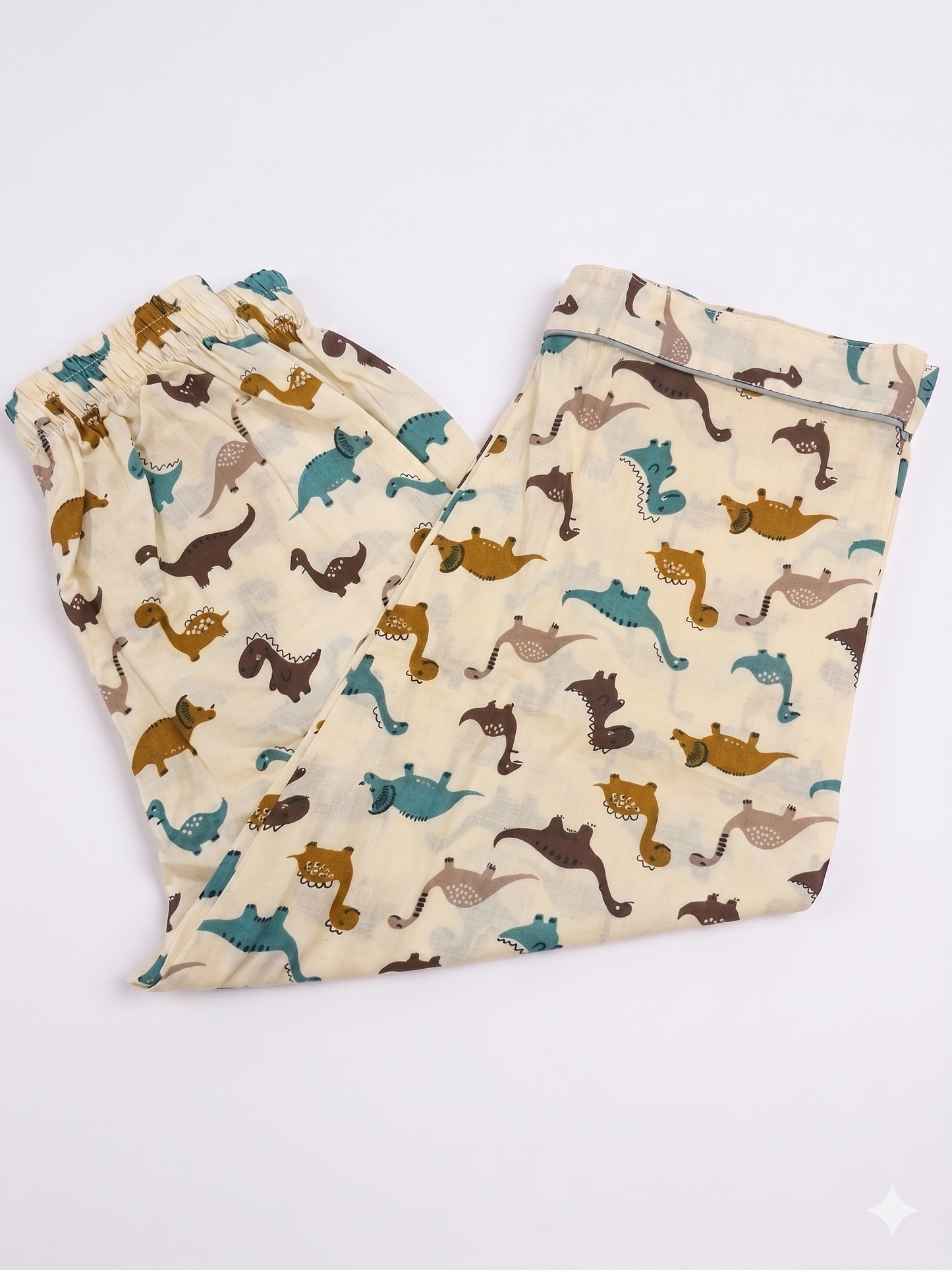 Earthy Dinosaur Cotton Pajama Set