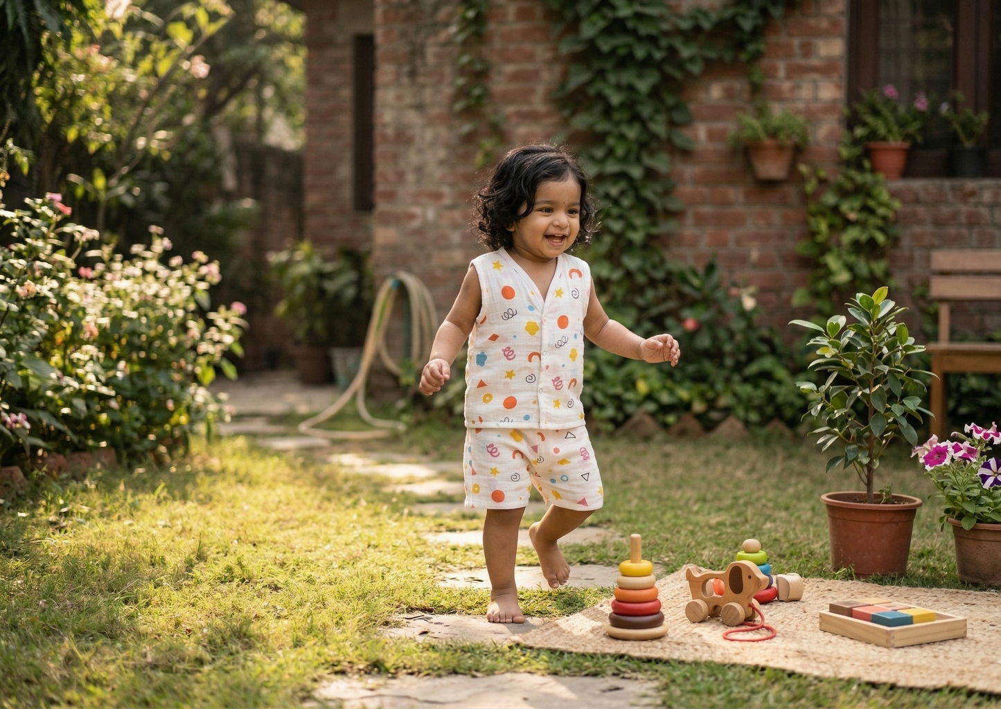 Confetti Dreams Muslin Sun Set