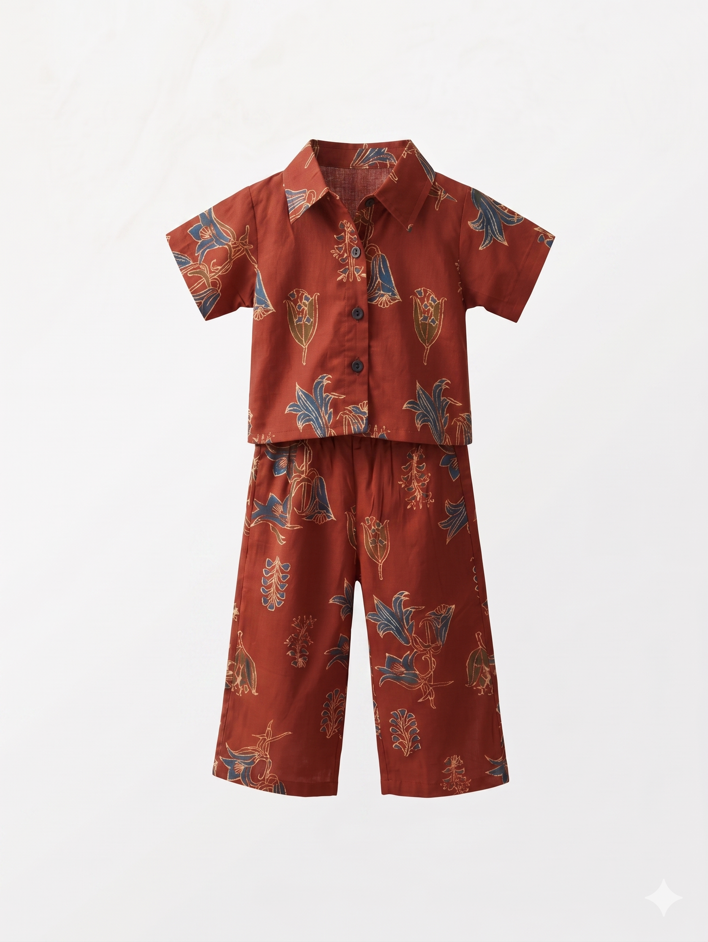 Terracotta Ajrakh Cotton Co-ord Set