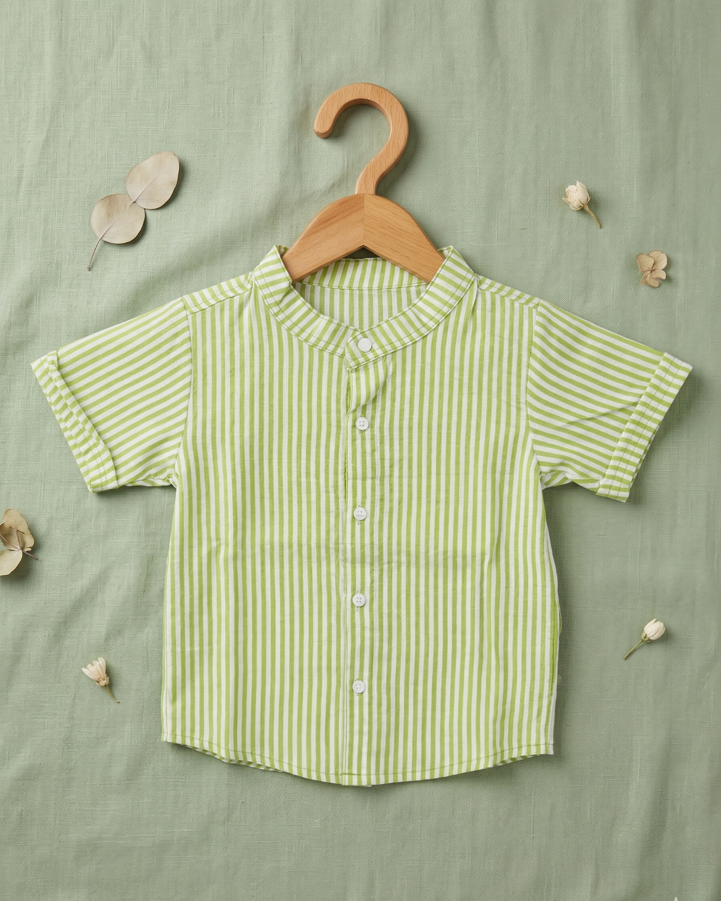 Pistachio Stripe Seersucker Set