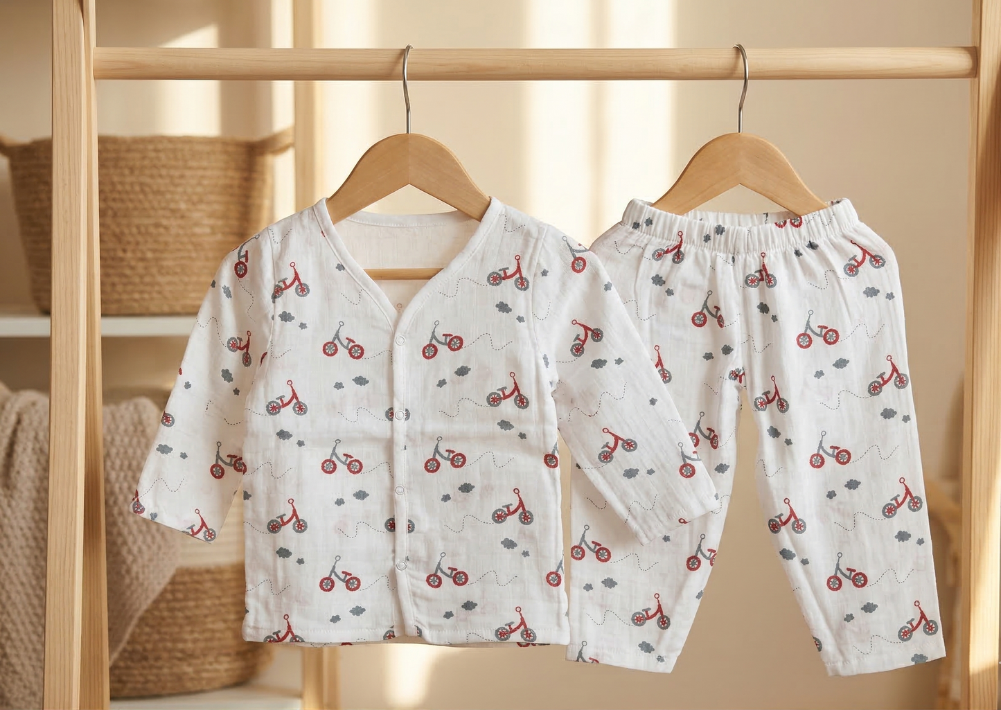Little Cyclist Organic Muslin Cord Set