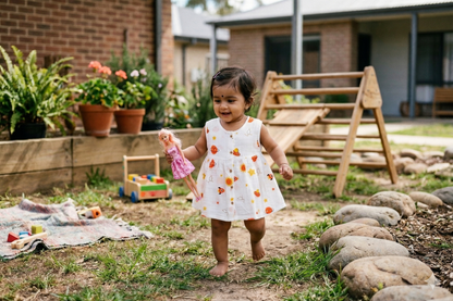 Galaxy Explorer Muslin Sleeveless Dress