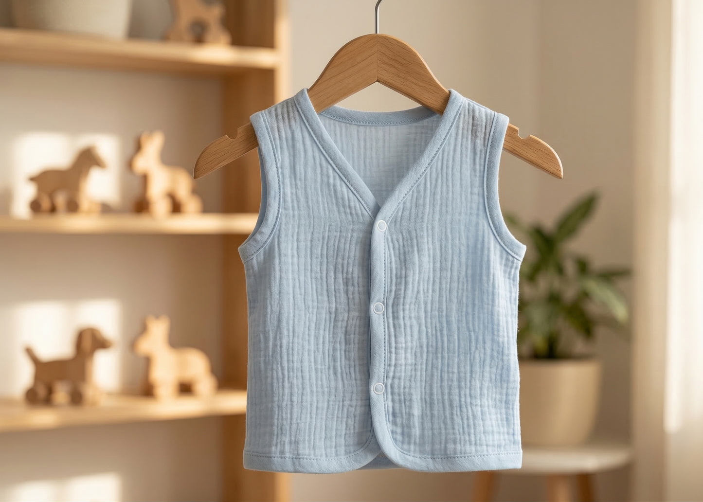 Sky Mist Organic Muslin Jabla