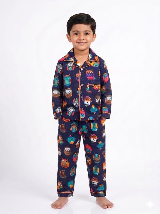 Night Owl Cotton Pajama Set