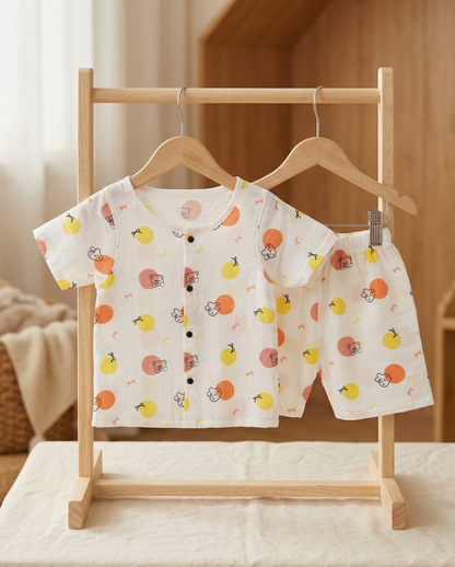 Sunny Bears Muslin Shirt