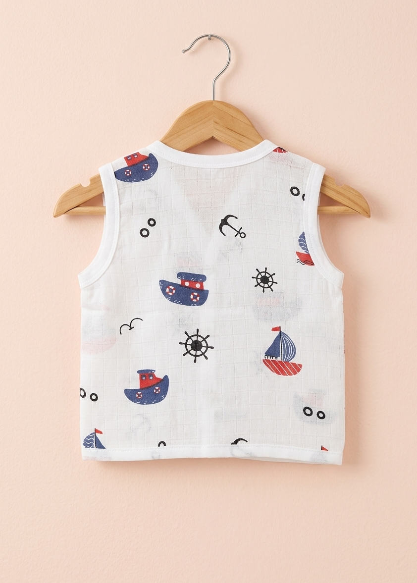 Little Captain Cotton Muslin Jabla
