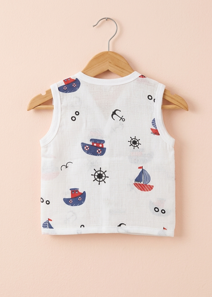 Little Captain Cotton Muslin Jabla