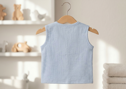 Sky Mist Organic Muslin Jabla