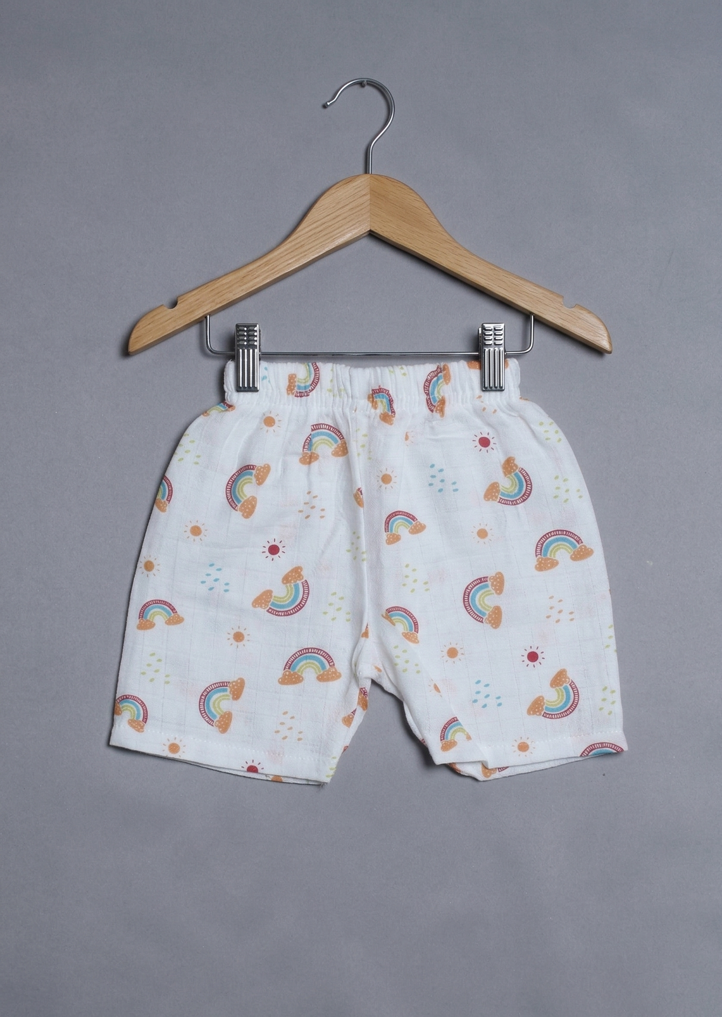 Sun & Rainbow Muslin Lounge Set – Earthy Tones