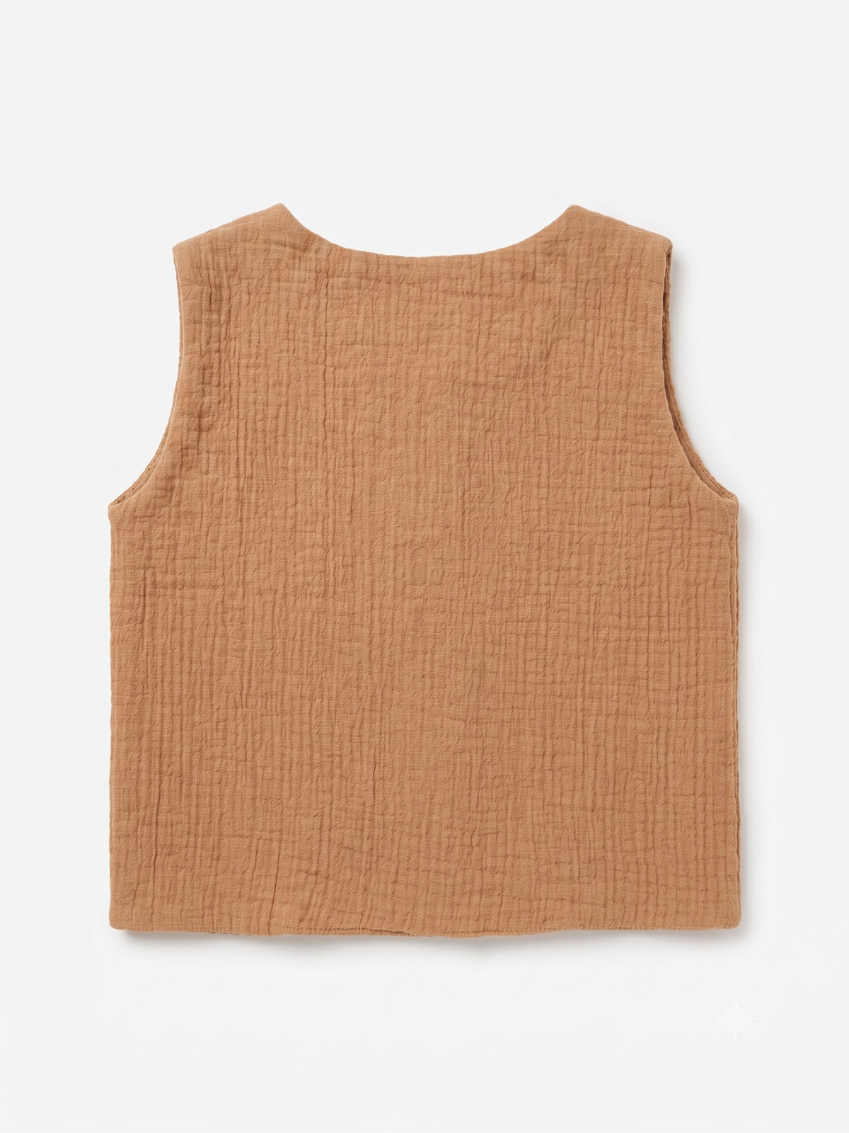 Terracotta Crushed Muslin Jabla