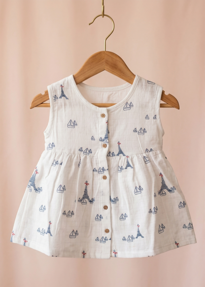 Anchor Bay Muslin Sleeveless Dress