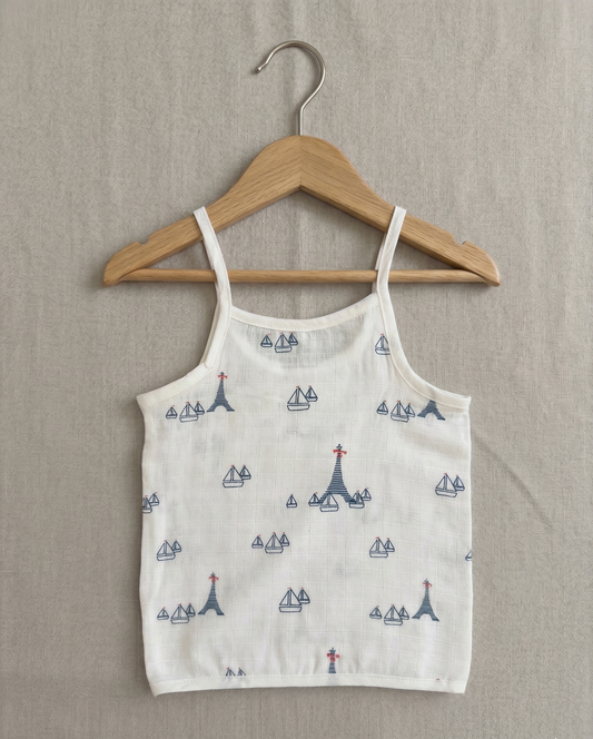 Nautical Adventure Muslin Camisole