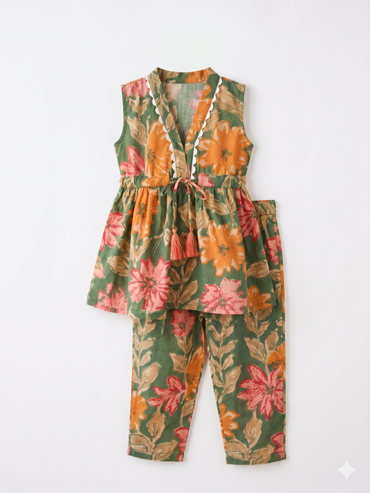 Sage Marigold Cotton Co-ord Set