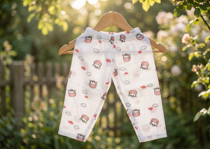 Happy Hippo Clouds Organic Muslin Cord Set