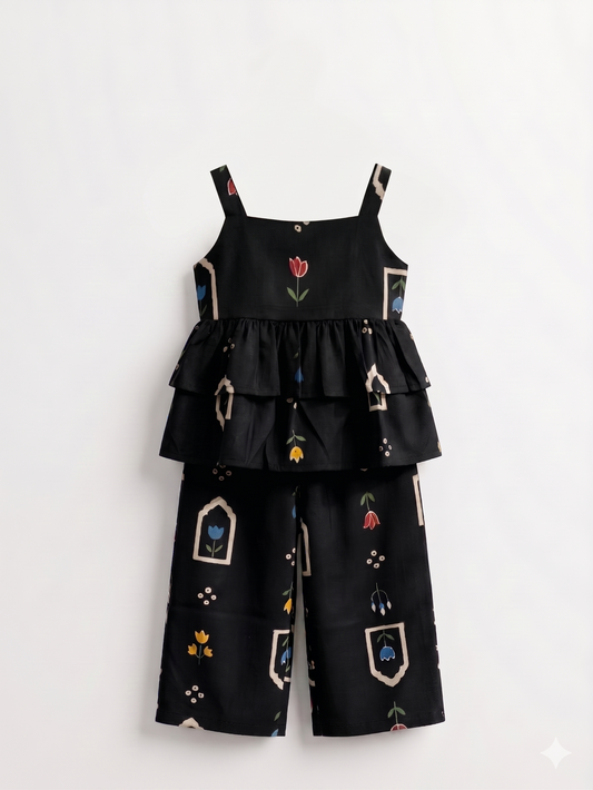 Midnight Jharokha Cotton Co-ord Set