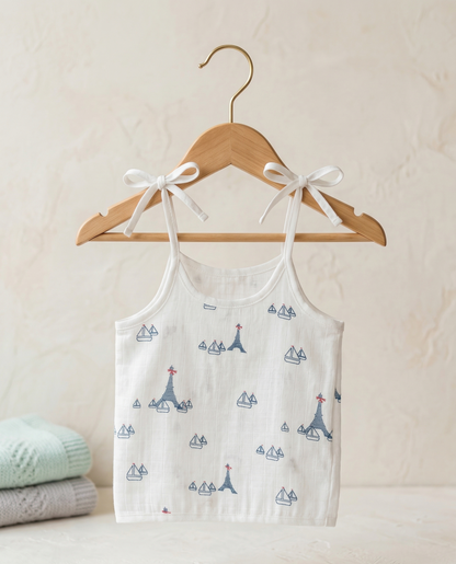 Nautical Adventure Muslin Camisole