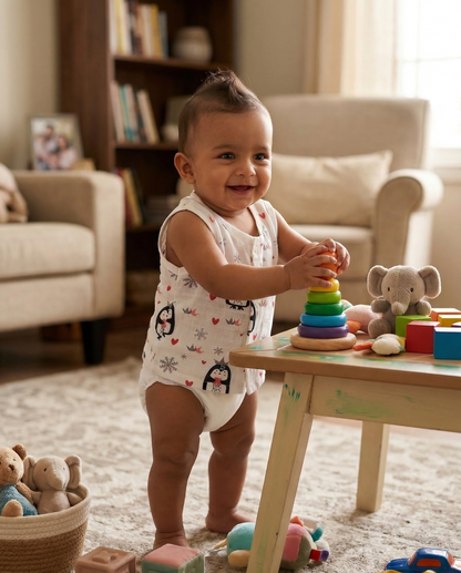 Penguin Princess Muslin Jabla