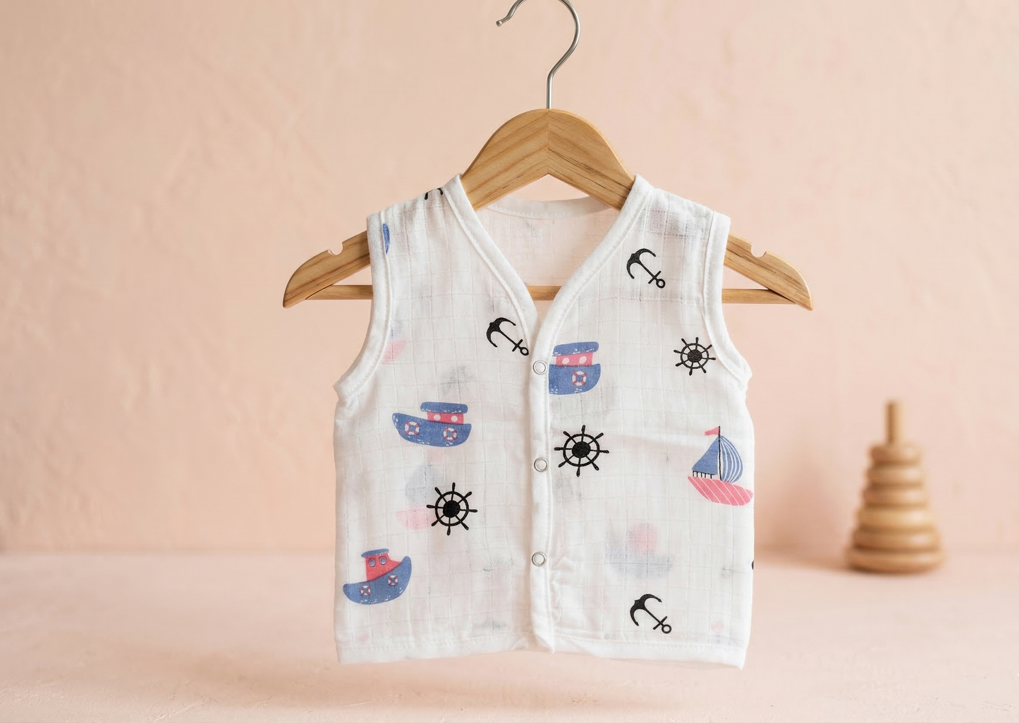 Little Captain Cotton Muslin Jabla