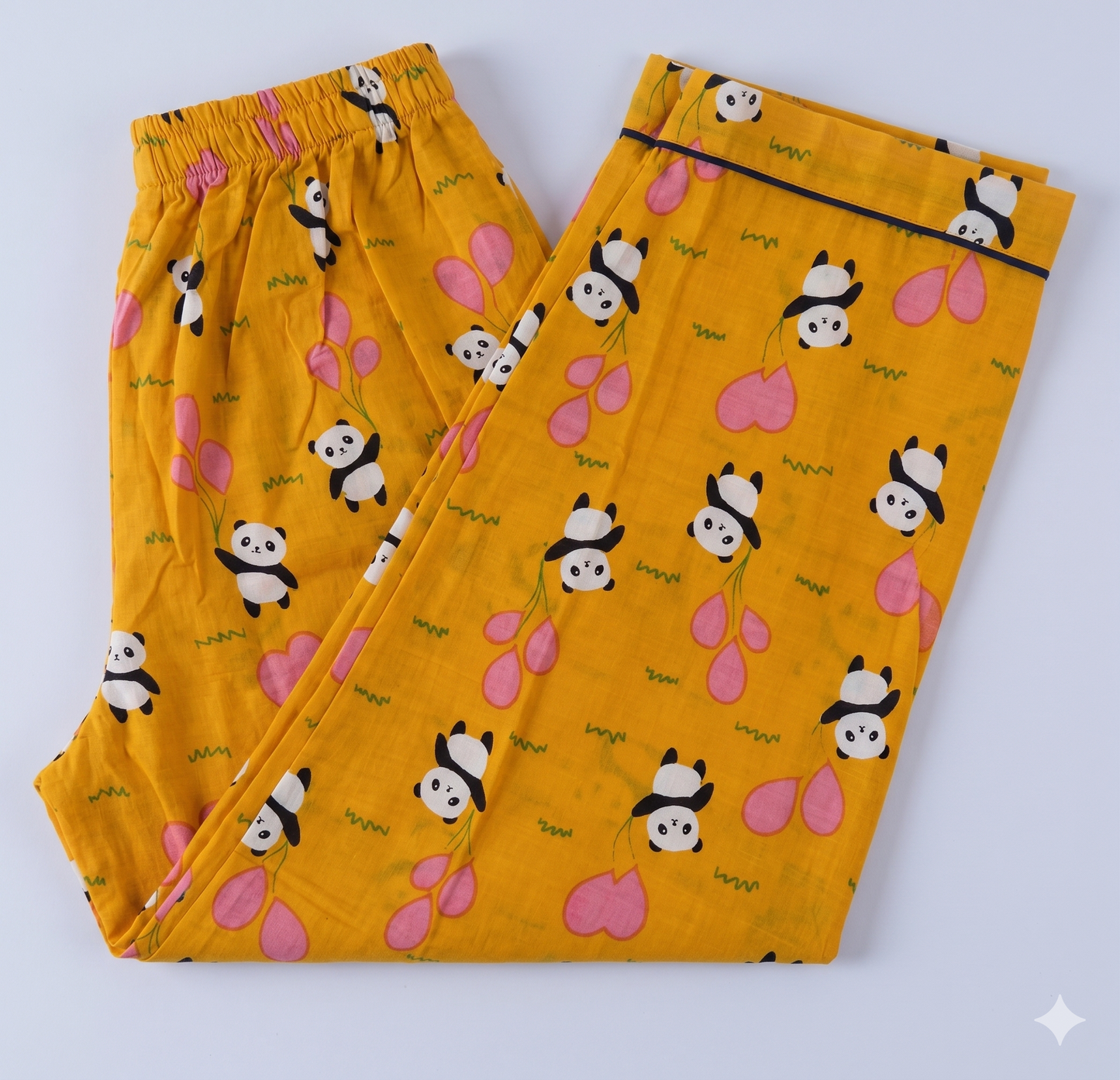 Panda Balloon Cotton Pajama Set