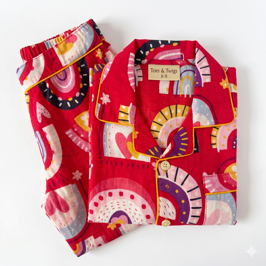 The Rainbow Dreams Cotton Pajama Set